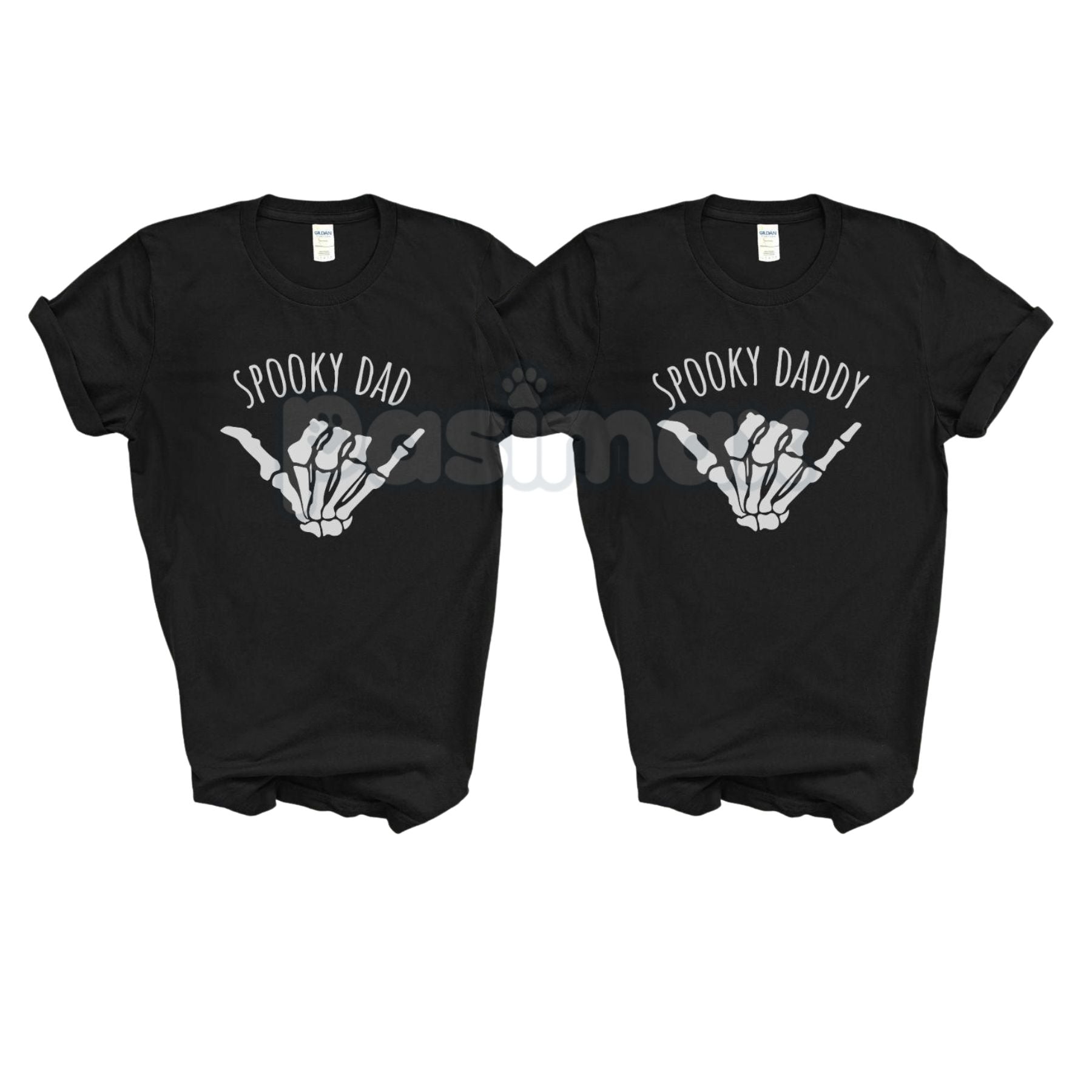 Pasimax Spooky Halloween Matching Family Shirts — detail close-up