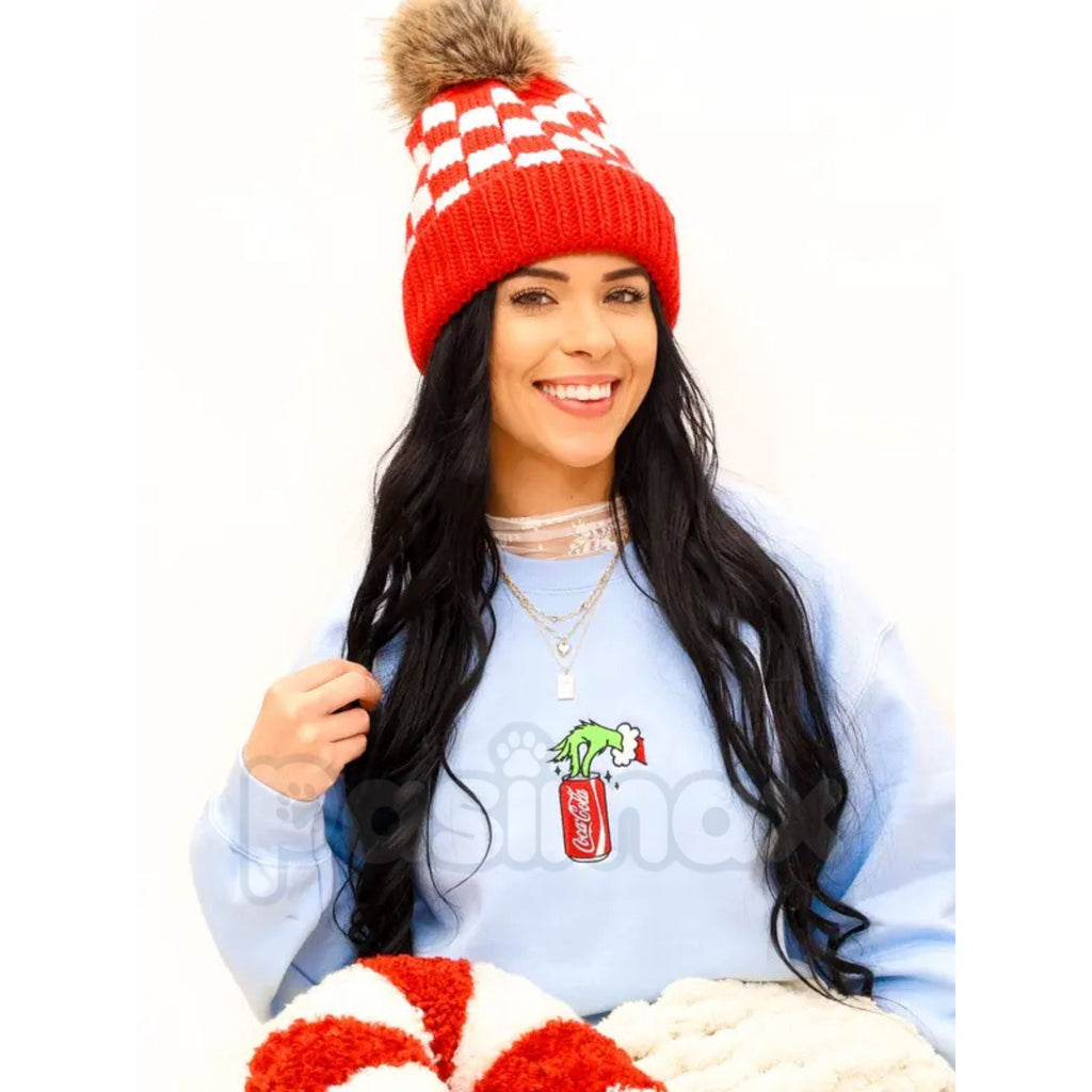 Pasimax Embroidered Christmas Drink Sweatshirt – Festive Holiday Beverage Crewneck — lifestyle context