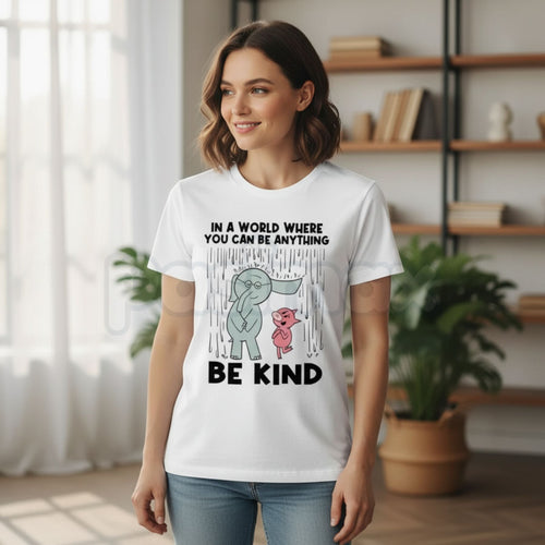 "Be Kind" Teacher & Golf Enthusiast T-Shirt – Aesthetic Educator Graphic Tee, Premium 100% Cotton Sportsmanship Top, Soft Lived-In Heavyweight Kindness Shirt, Made in USA