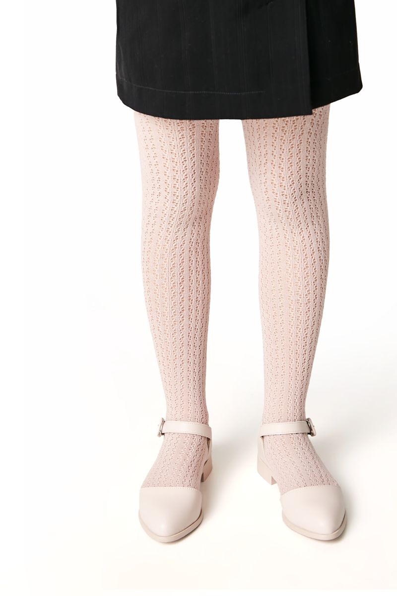 TheRanok.com Conte-Kids Cotton Tights Miss 618 - Mesh Pattern — back view