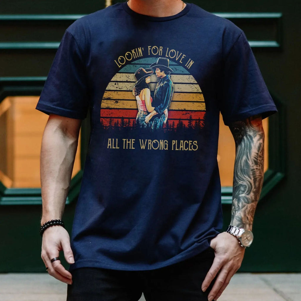 Pasimax "Urban Cowboy" Vintage Movie T-Shirt — detail close-up