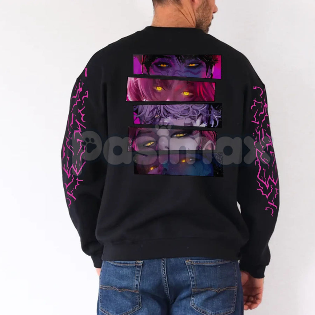 Pasimax Limited Edition KPop Demon Hunters Saja Boys Sweatshirt — detail close-up