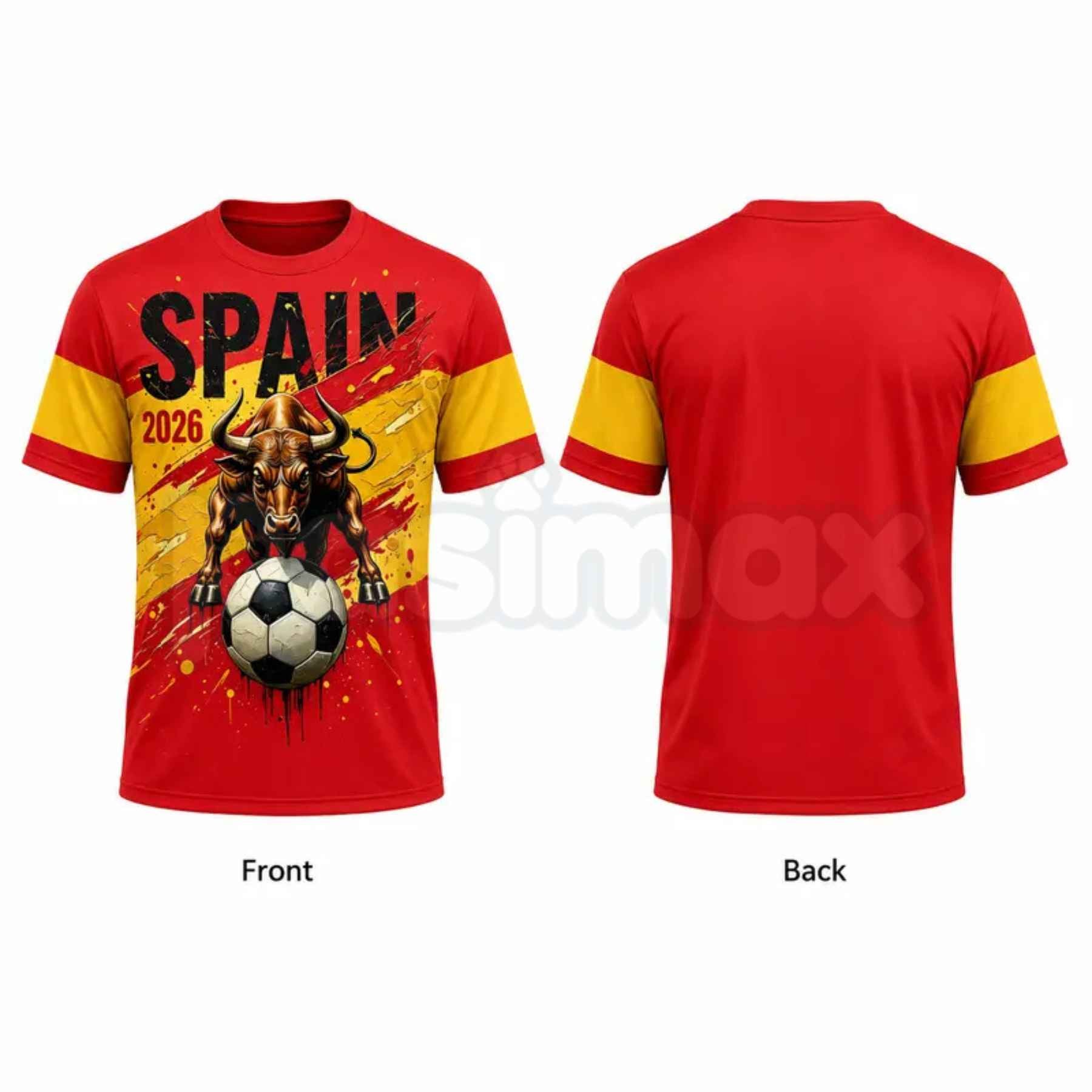 2026 Spain Soccer T-Shirt for Men – Spanish Football Fan Tee, National Team Pride Sportswear