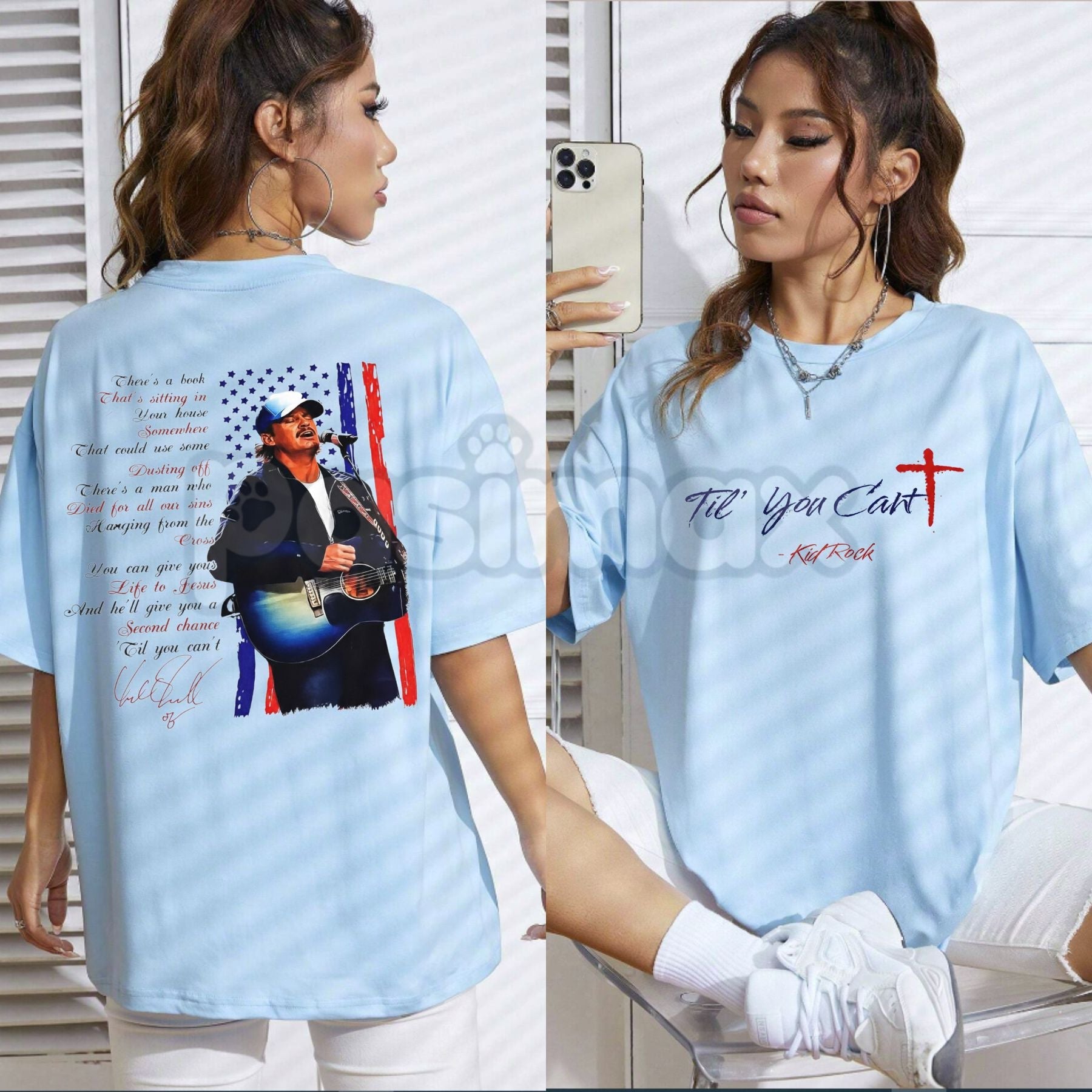 Pasimax Official Kid Rock "Til You Can't" TPUSA Super Bowl 2026 T-Shirt - Commemorative Concert Graphic Tee, Premium Heavywei