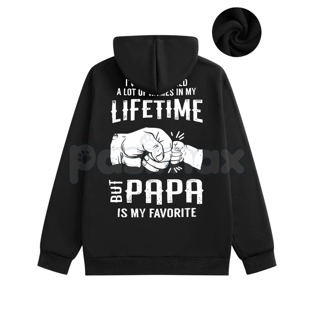 Pasimax Papa is My Favorite Hoodie – Cute Dad and Grandpa Love Pullover, Family Relationship Apparel & Gift Idea, Unisex — de