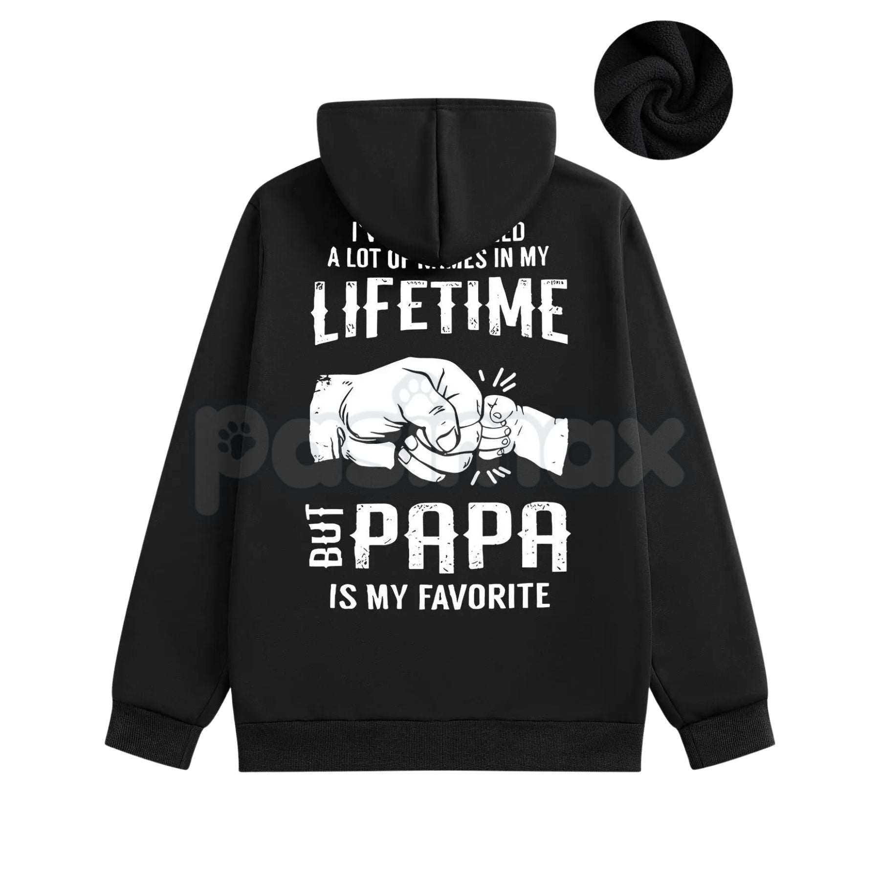 Pasimax Papa is My Favorite Hoodie – Cute Dad and Grandpa Love Pullover, Family Relationship Apparel & Gift Idea, Unisex — de