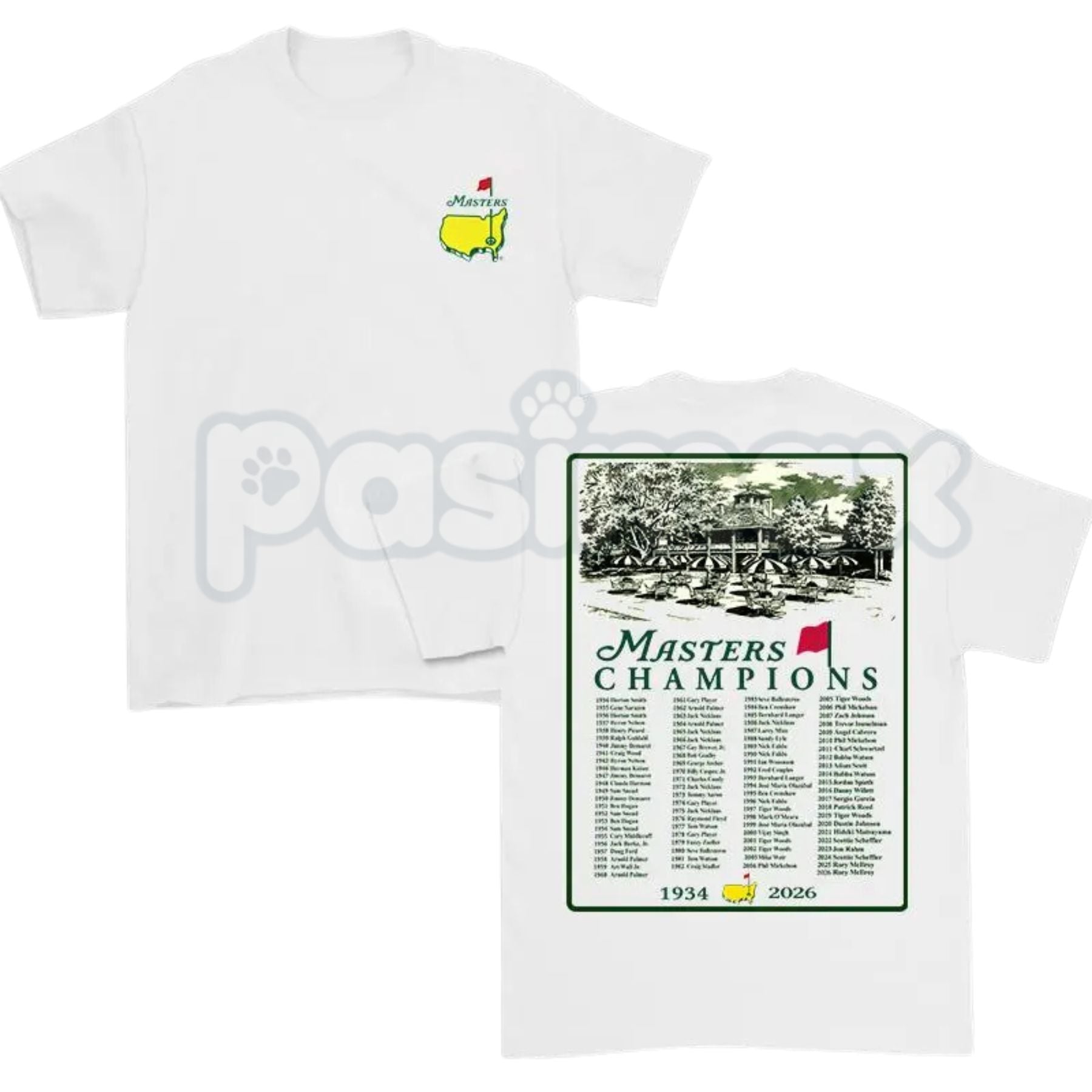 2026 Masters Tournament Augusta T-Shirt – 90th Masters Champions Graphic Tee, Premium 100% Cotton Golf Heritage Top, Soft Lived-In Heavyweight Augusta Commemorative Shirt, Made in USA