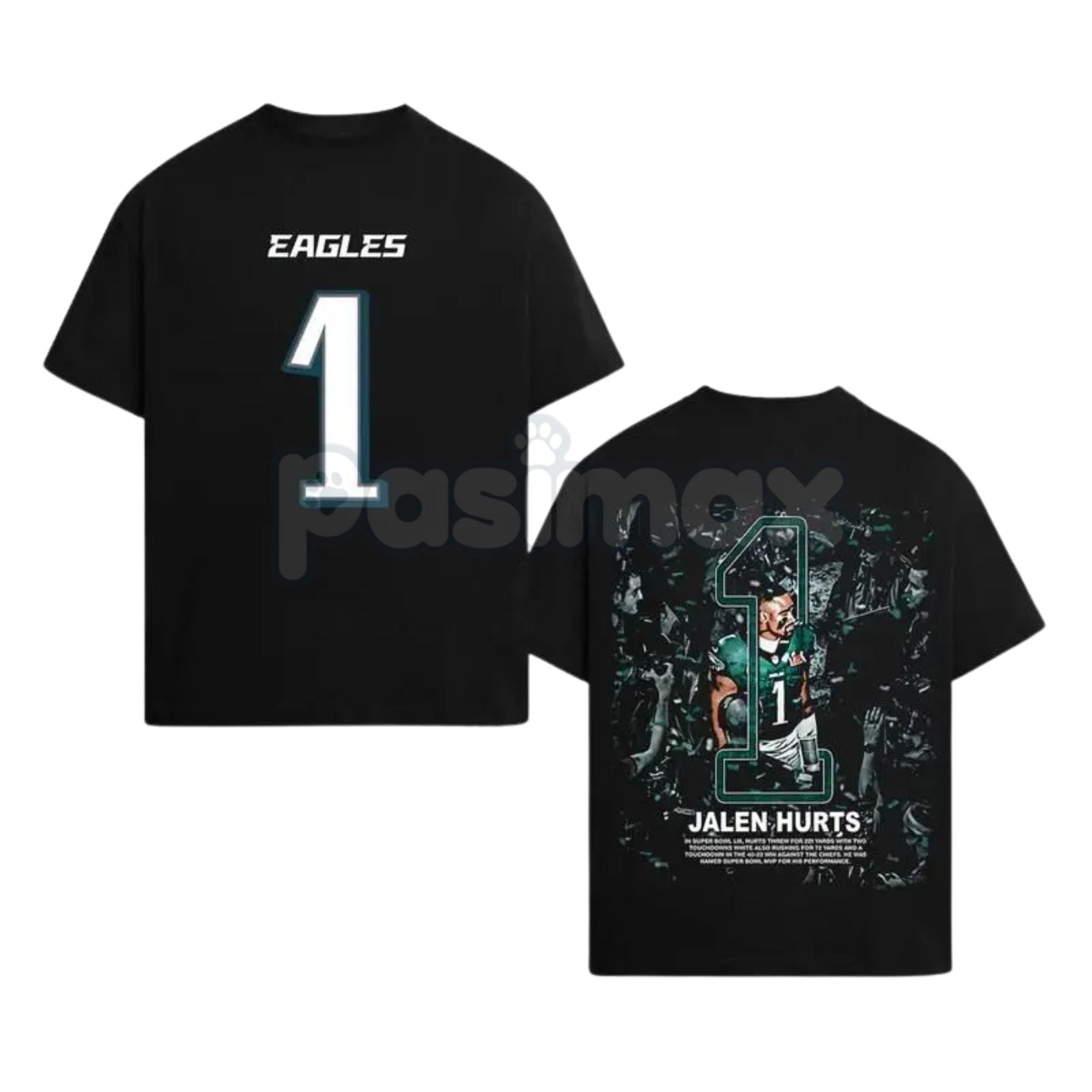 Pasimax Eagles Nation Jalen Hurts "Fly Eagles Fly" Game Day Cotton Sweatshirt – Premium Fan Apparel — lifestyle context