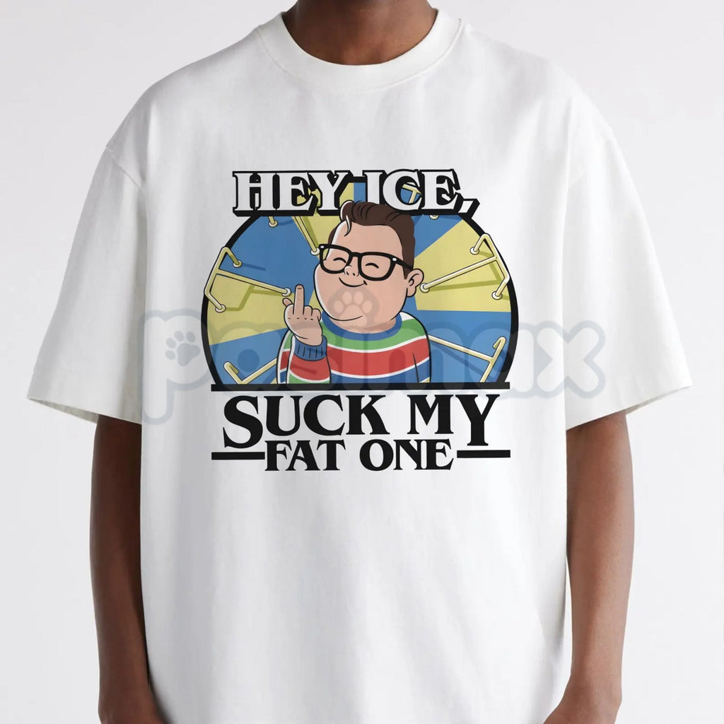 Pasimax "Hey Ice Such My Fat One" Funny Meme T-Shirt - Derek Viral Video Graphic Tee, Classic Internet Humor Shirt, Ironic Re