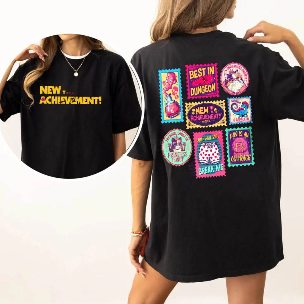 Pasimax Dungeon Crawler Carl & Princess Donut T-Shirt — detail close-up