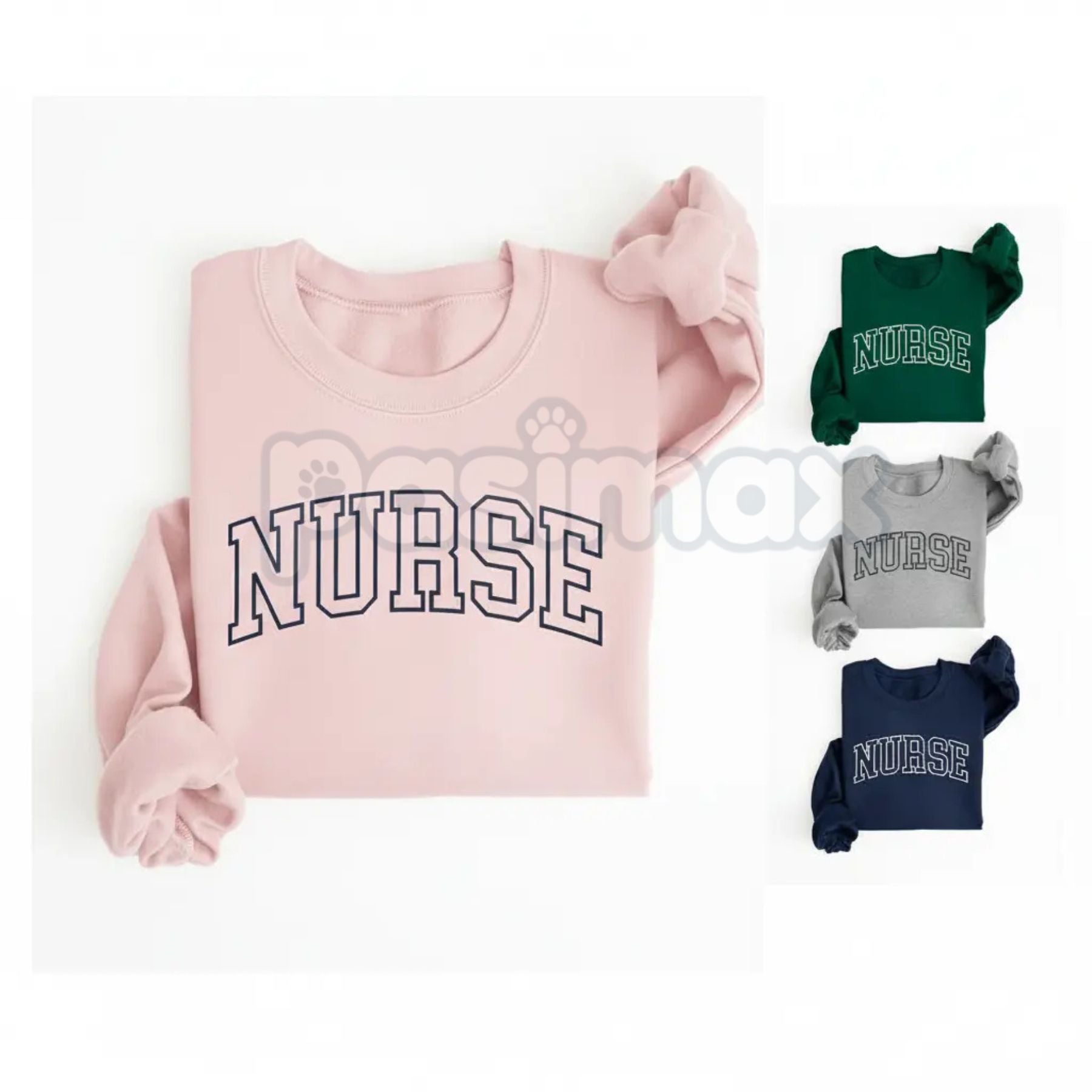 Pasimax Nurse Sweatshirt | Dedicated Healthcare Professional Jumper | Comfortable RN LPN Gift | Nursing School Graduate Crewn