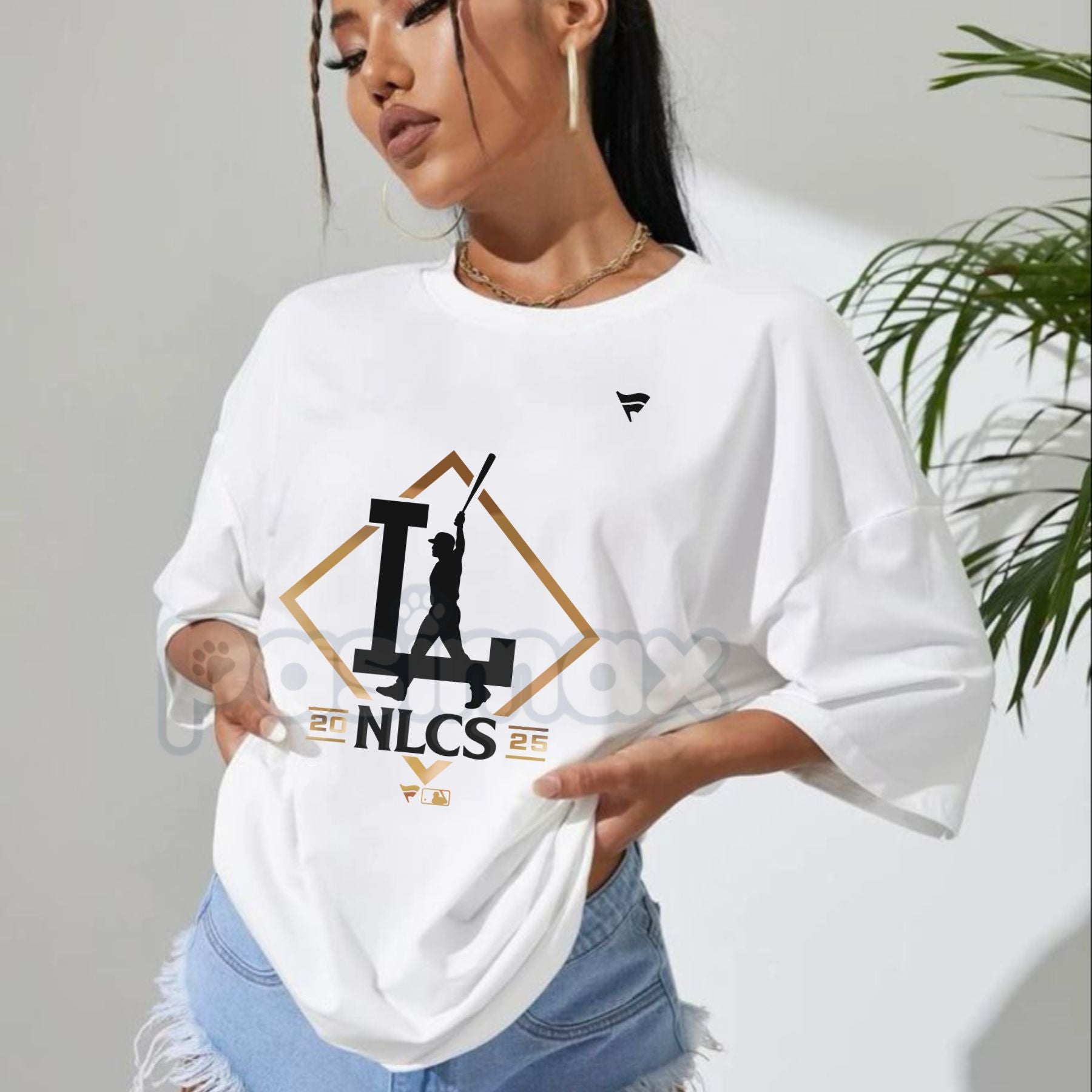 Pasimax Los Angeles Playoff Edition 2025 T-Shirt - LA Sports Graphic Tee, City of Champions Playoff Hype Apparel — detail clo