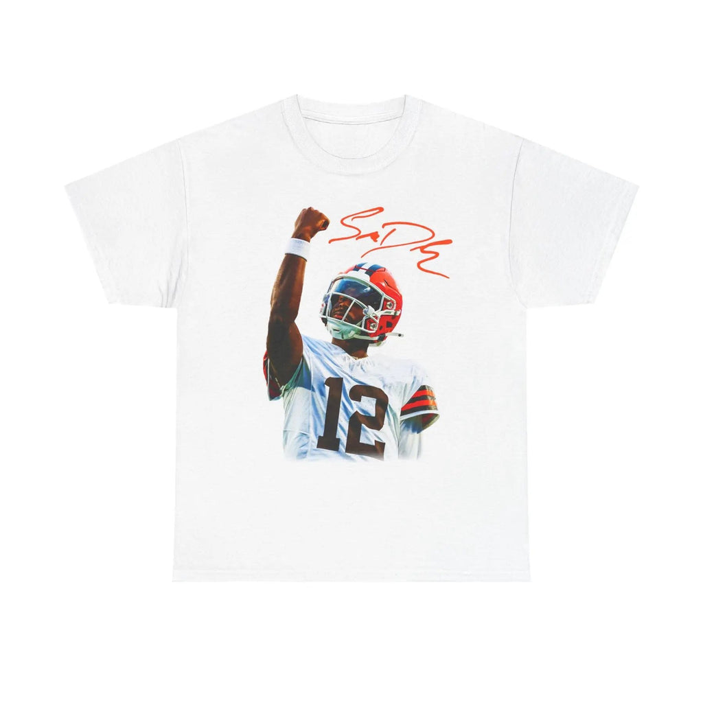 Pasimax Shedeur Sanders 'Celly' T-Shirt — detail close-up