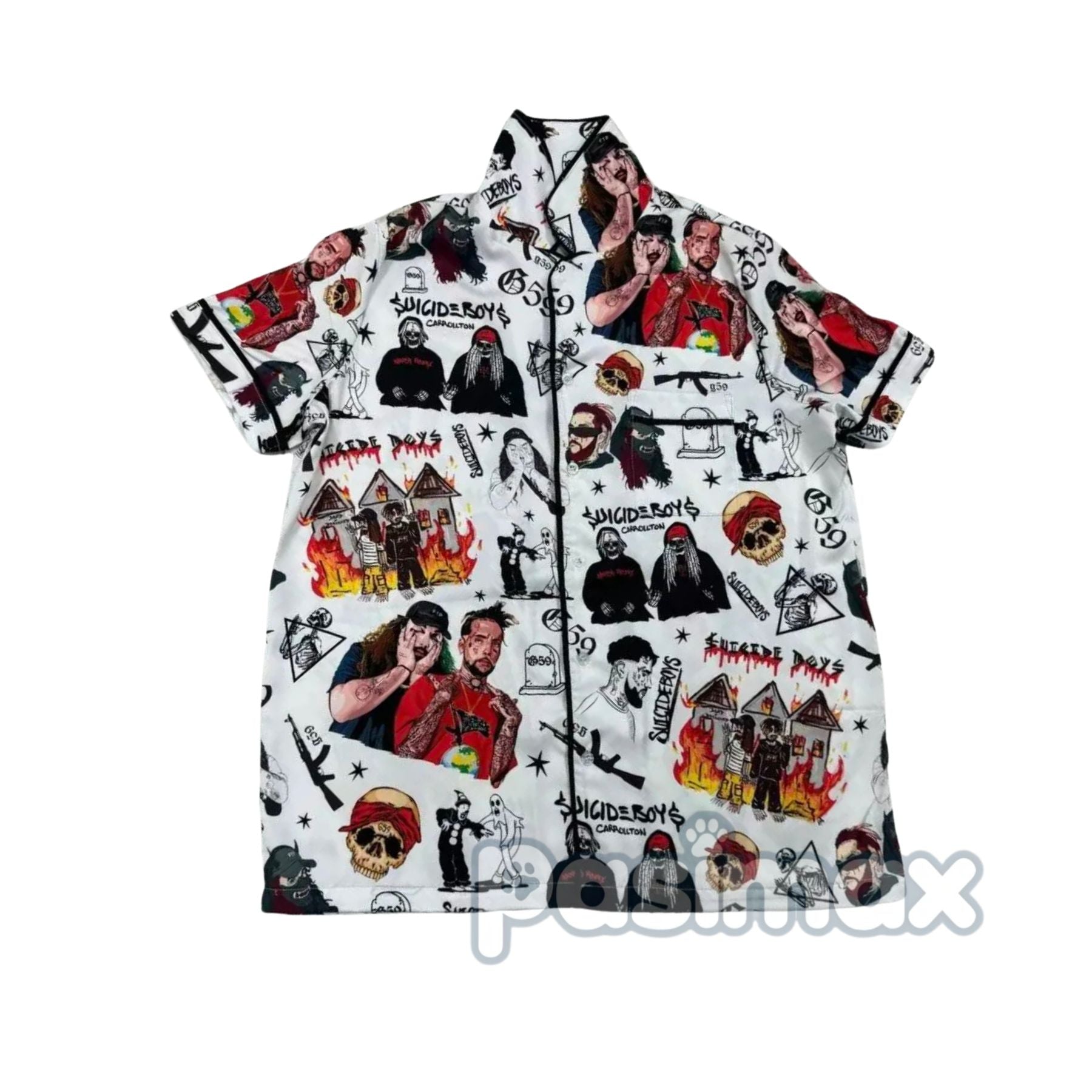 Pasimax SB Pajama Set - G59 Records Merch - Loungewear & Sleepwear Gift — detail close-up