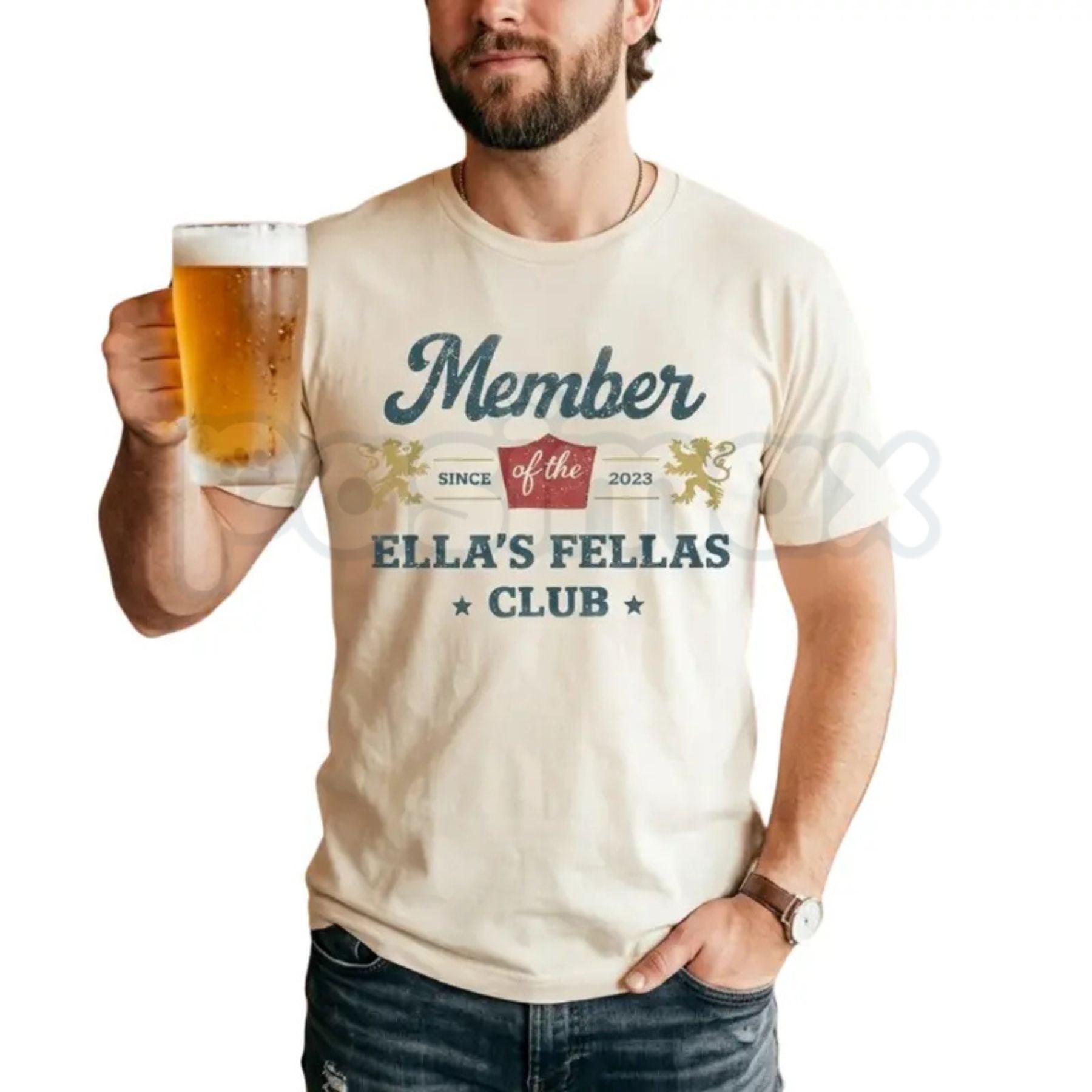 "Ellas Fellas Club" Western T-Shirt – Country Concert Graphic Tee, Premium 100% Cotton Rodeo Style Top, Soft Lived-In Heavyweight Retro Cowgirl Shirt, Made in USA