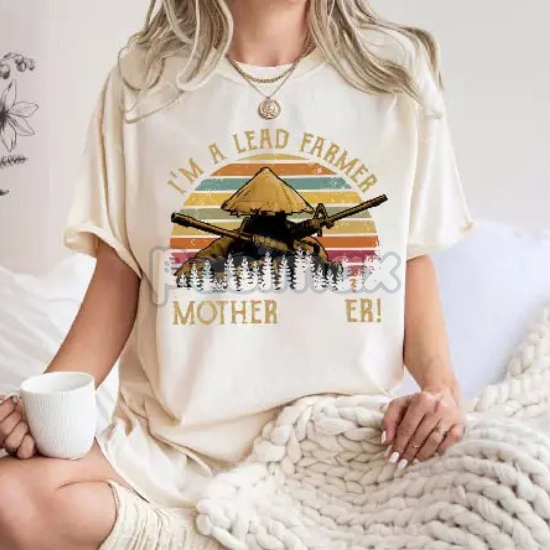 Pasimax "I'm A Lead Farmer" Vintage T-Shirt — lifestyle context