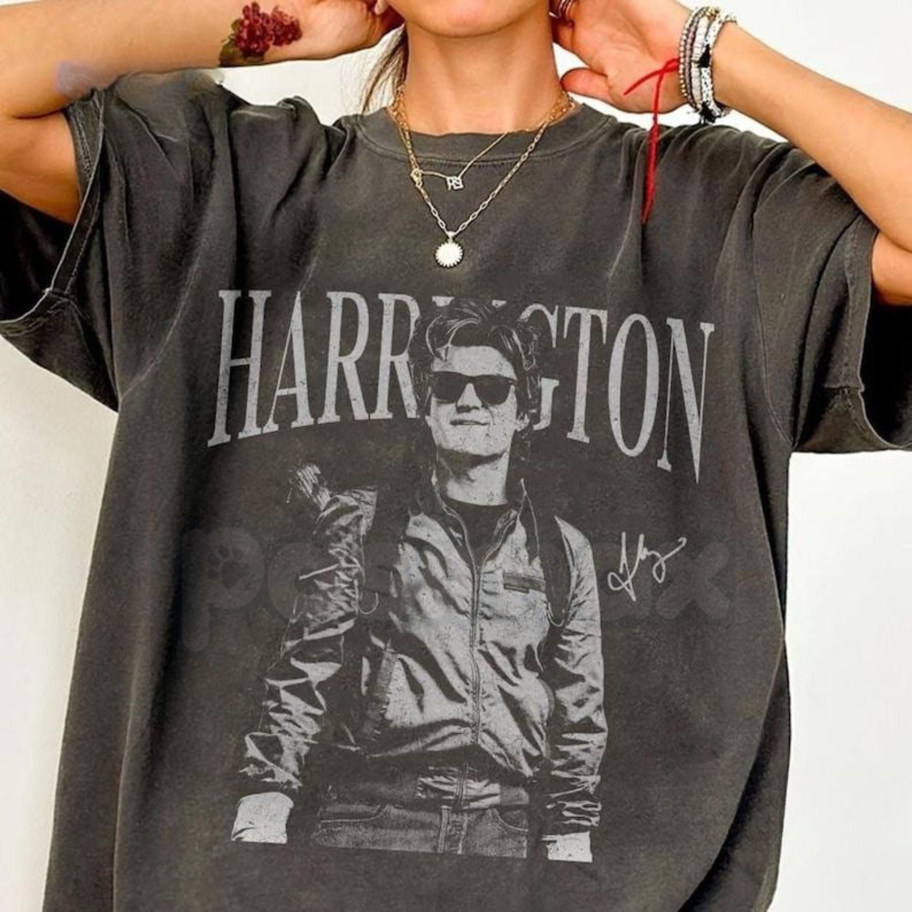 Pasimax Comfort Colors® 'Harrington' Unisex Heavy Cotton T-Shirt – Custom Name Retro Graphic Tee, Vintage Style Comfort Shirt