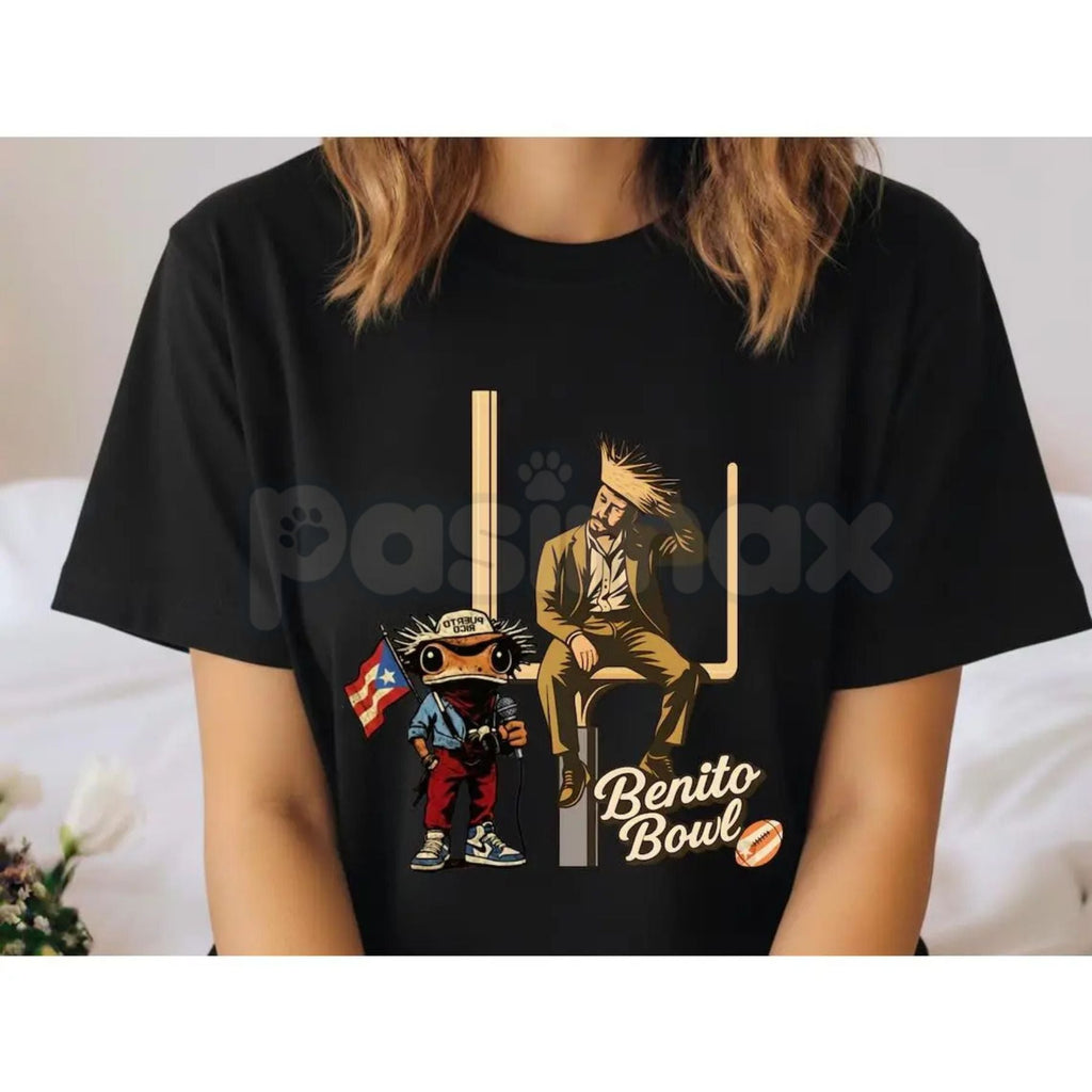 Pasimax BENITO Bowl 2026 Halftime T-Shirt - LX Trophy Contender Series, Bad Bunnie Championship Graphic Tee, Premium Reggaeto