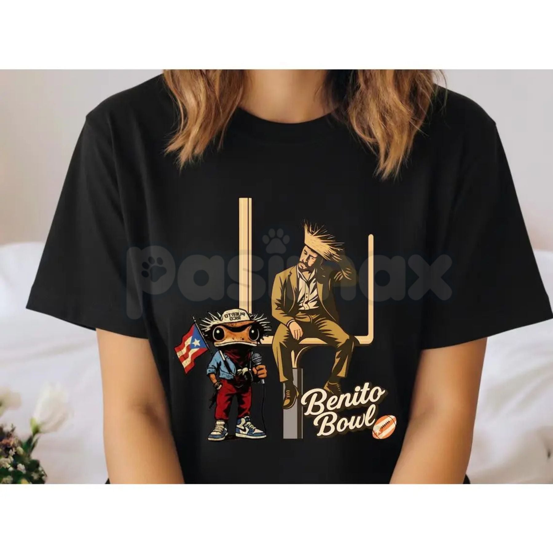 Pasimax BENITO Bowl 2026 Halftime T-Shirt - LX Trophy Contender Series, Bad Bunnie Championship Graphic Tee, Premium Reggaeto