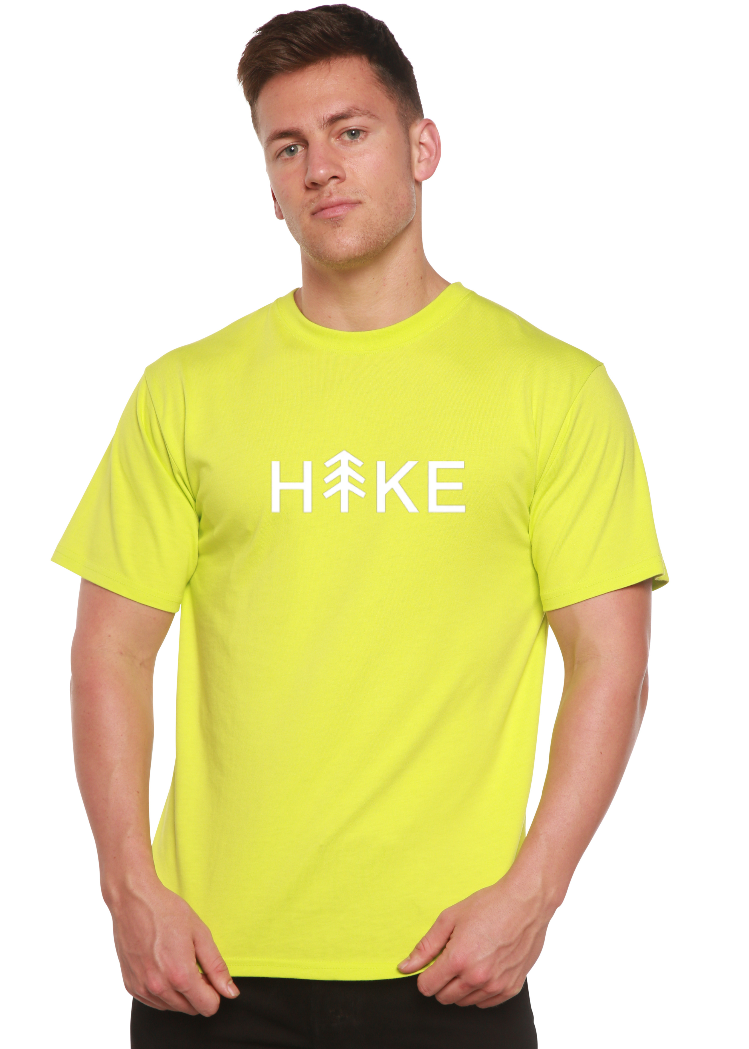 Spun Bamboo Hike Men's Bamboo Viscose/Organic Cotton Short Sleeve Graphic T-Shirt — back view