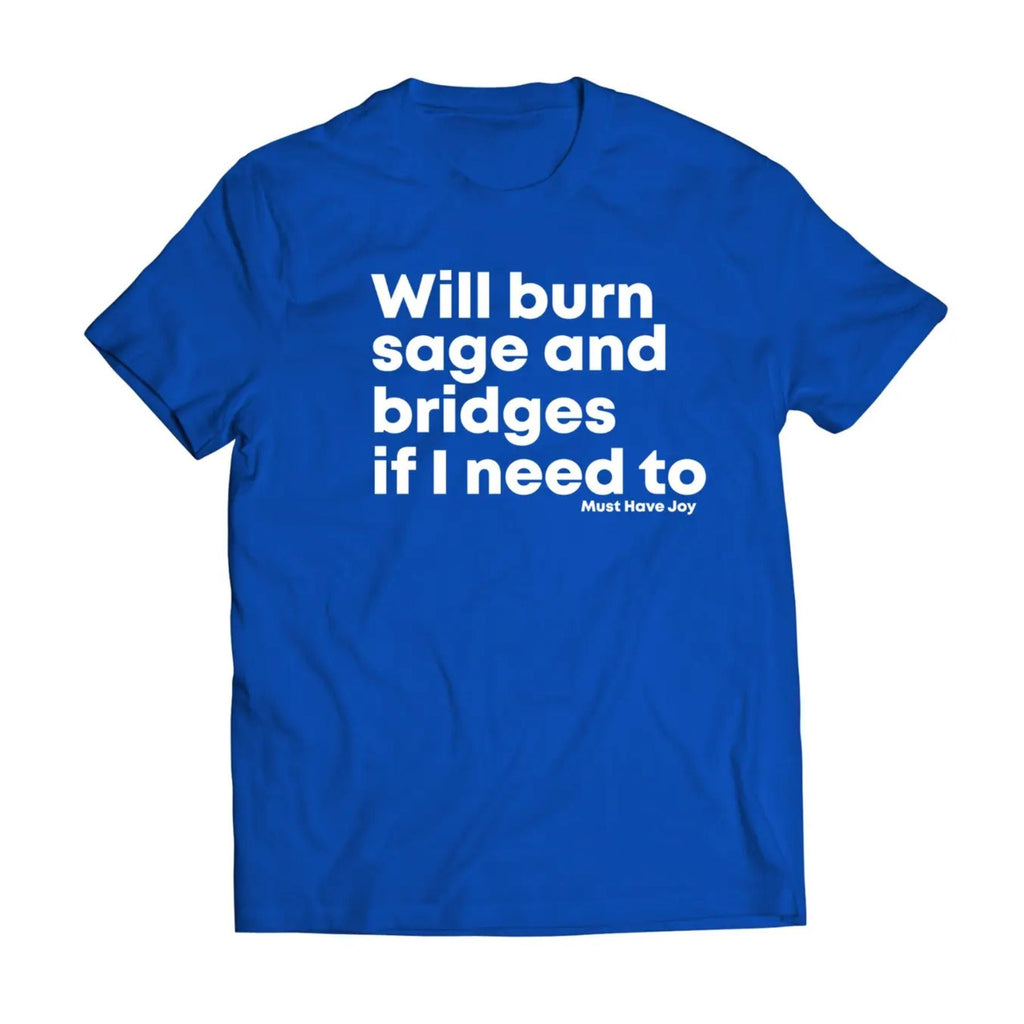 Pasimax "Will Burn Sage and Bridges" T-Shirt — detail close-up