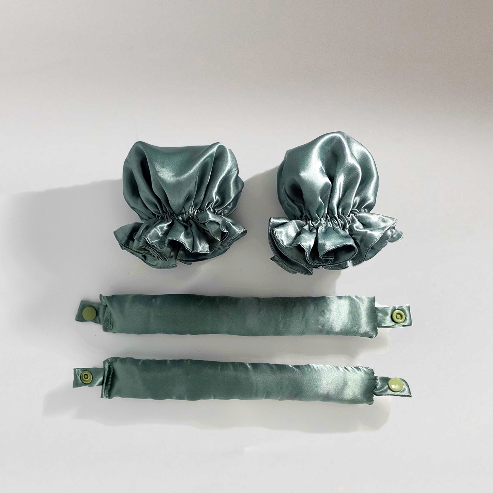 m'Chel Haircare Satin Heatless Curler + Satin Wrap — back view