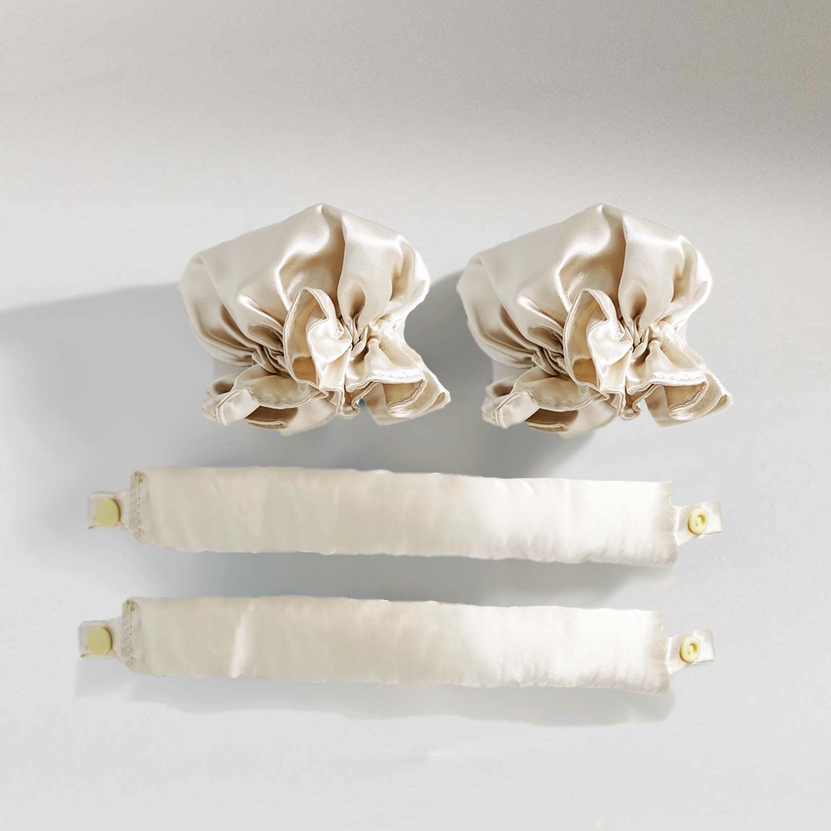 m'Chel Haircare Satin Heatless Curler + Satin Wrap — alternative angle