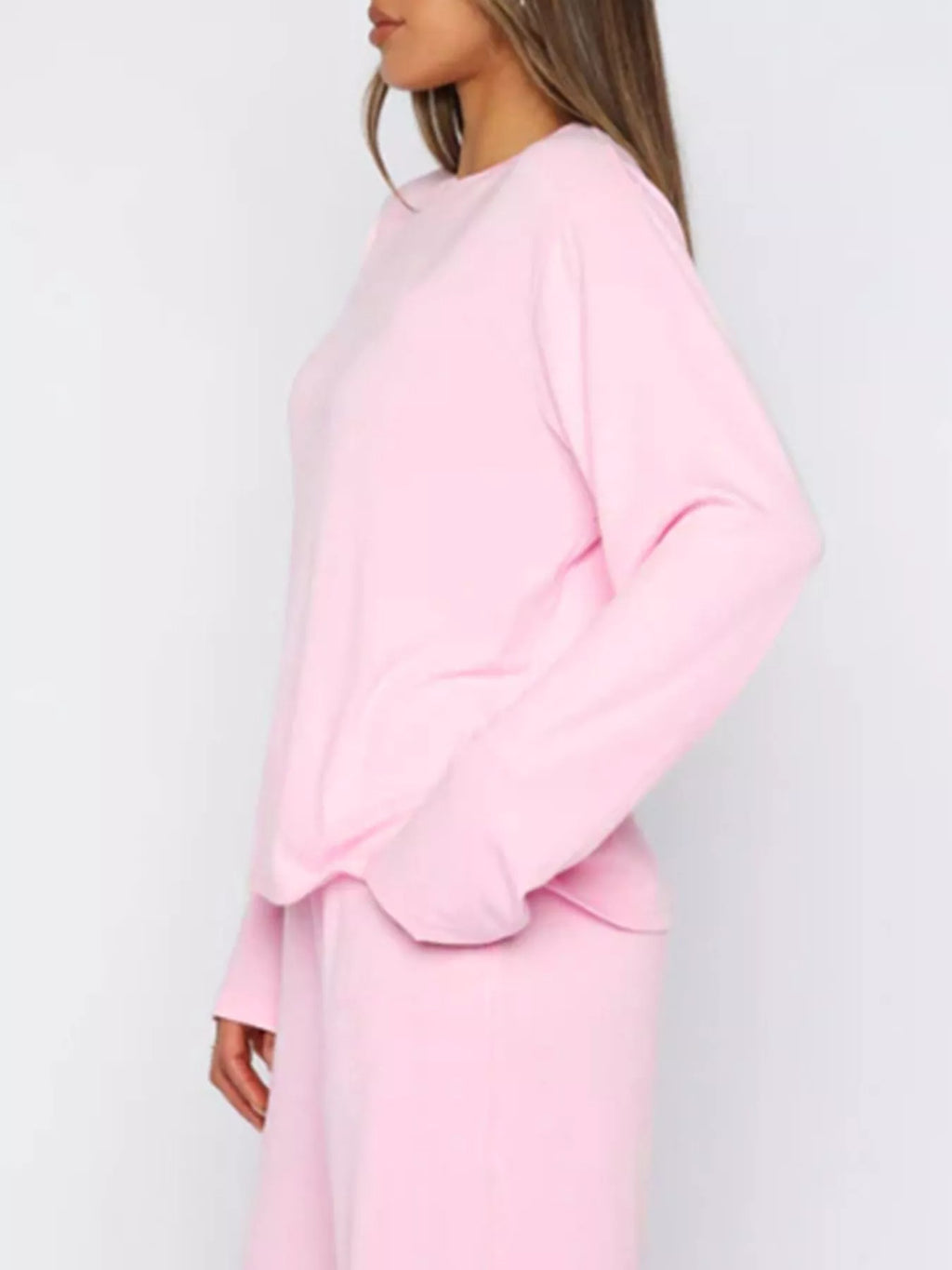 Relaxed Fit Long Sleeve Top and Pants Set