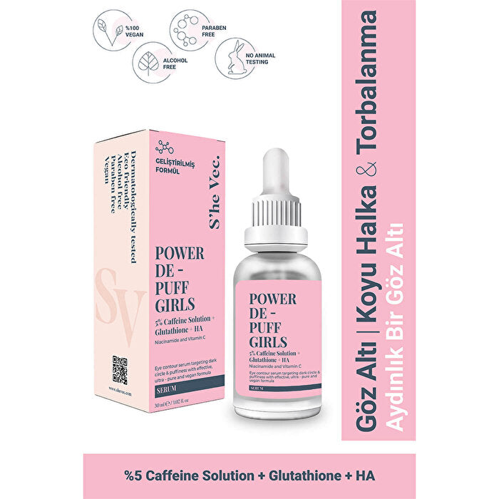 SHE VEC Power De-puff Girls Under Eye Circles & Puffiness Proven Antioxidant Formula