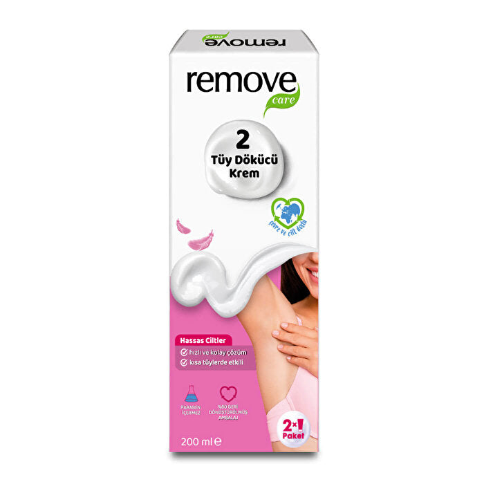 Remove Care Hair Removal Cream Sensitive Skin - 200ml | Fast-Acting