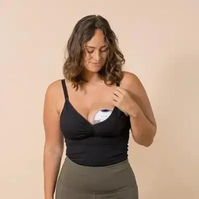Lansinoh Wearable Double Breast Pump - Hands-Free, 4 Modes, 9 Suction Levels, LED Display