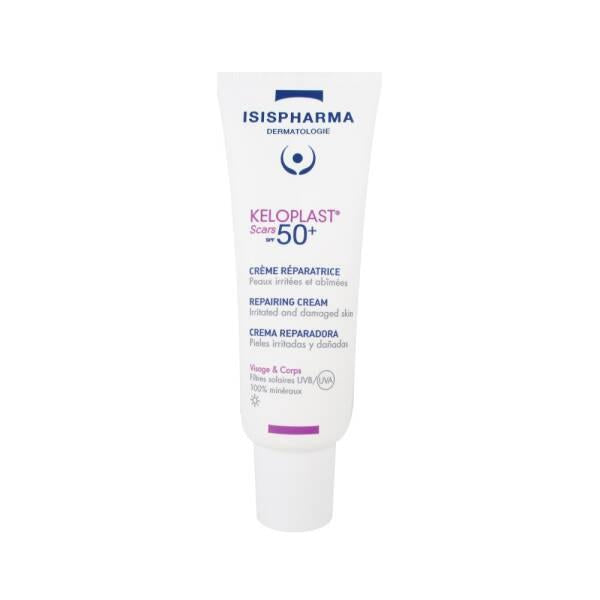 Isis Pharma Keloplast Scars SPF50+ Cream - Non-Greasy Scar Repair with High Sun Protection