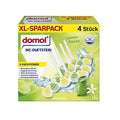 Domol Lemon Scented Toilet Block - 4x55g - Powerful Toilet Bowl Freshener & Cleaner