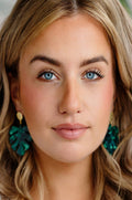 Pretty Little Patriot Pretty Little Patriot West Palm green earrings — main product shot