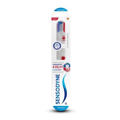 Sensodyne Sensitive Teeth & Gums Manual Toothbrush - Soft Bristles for Gentle Cleaning