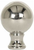 Sphere Lamp Finial Polished Nickel 1.75"h – LampsUSA