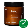 burn - Jojoba Oil Massage Candle for Skin Softening & Relaxation, Cruelty-Free & Natural Ingredients