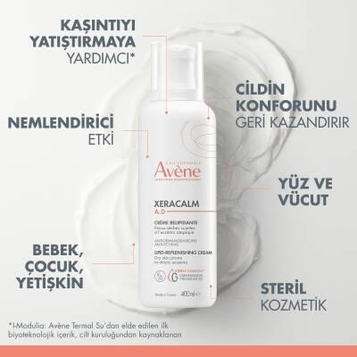 Avene Xeracalm A.D Cream 400ml - Soothing Moisturizer for Dry, Itchy Skin - Fragrance-Free Skincare