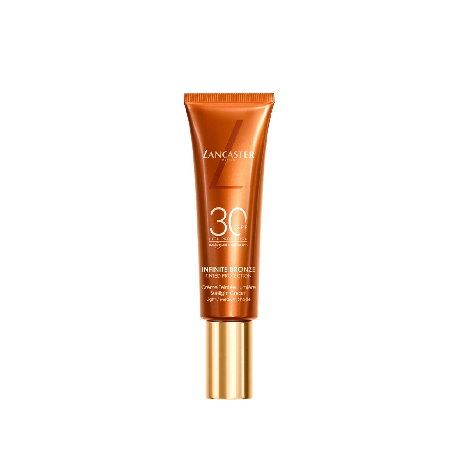 Lancaster Infinite Bronze SPF30 Colored Sunscreen for Daily Protection - Light Medium Tone, 50ml