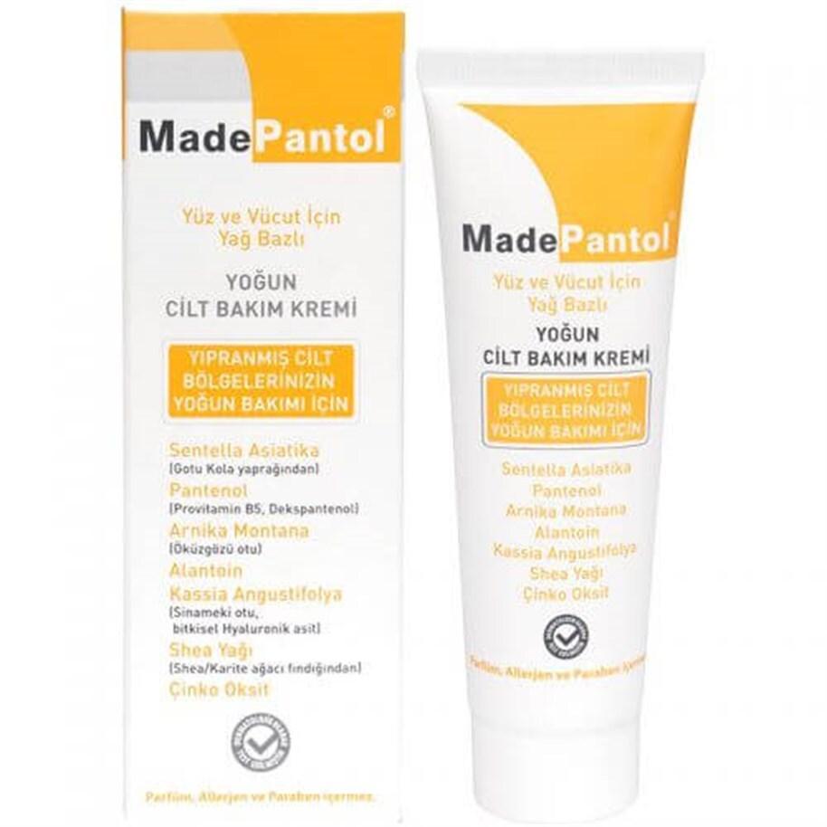 MadePantol Moisturizing Cream for Dry Skin - Natural Ingredients, Sensitive Skin Friendly, 1.69 fl oz