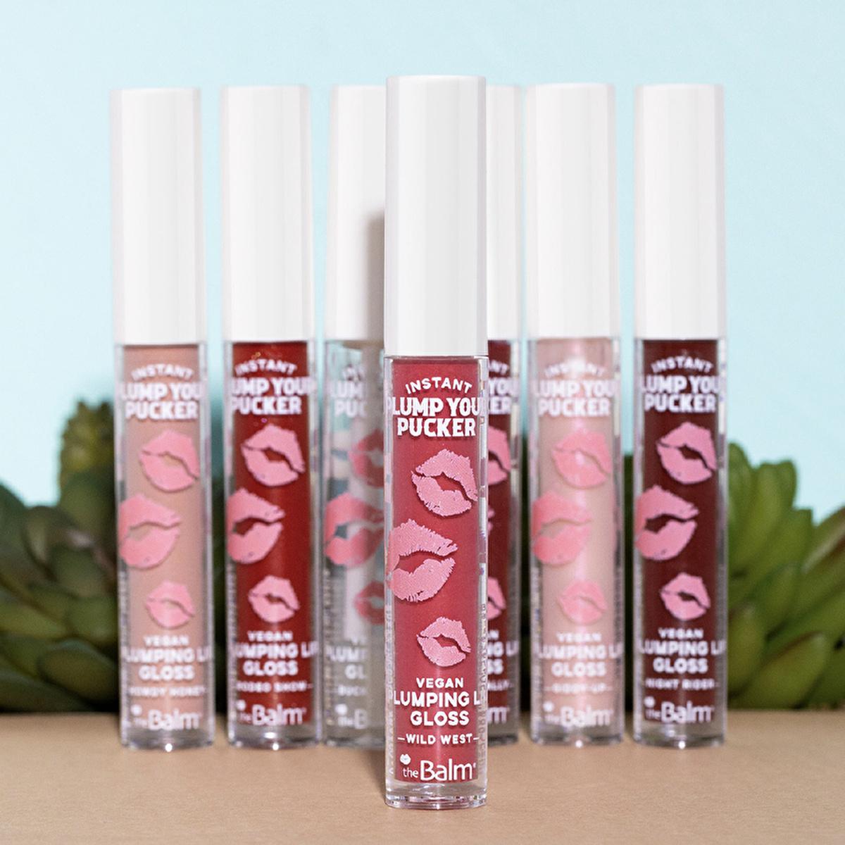 theBalm Instant Plump Your Pucker Lip Plumper Gloss: Get Fuller, Hydrated Lips Naturally. Vegan, Cruelty-Free, Non-Sticky, Available in 5 Stunning Shades