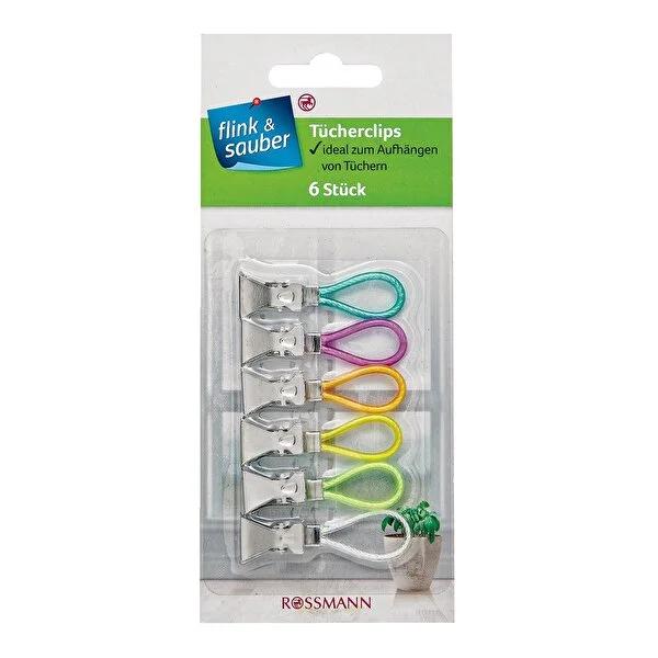 Flink & Sauber 6-Piece Napkin Ring Set - Elegant Table Setting Accessory for Dining Decor