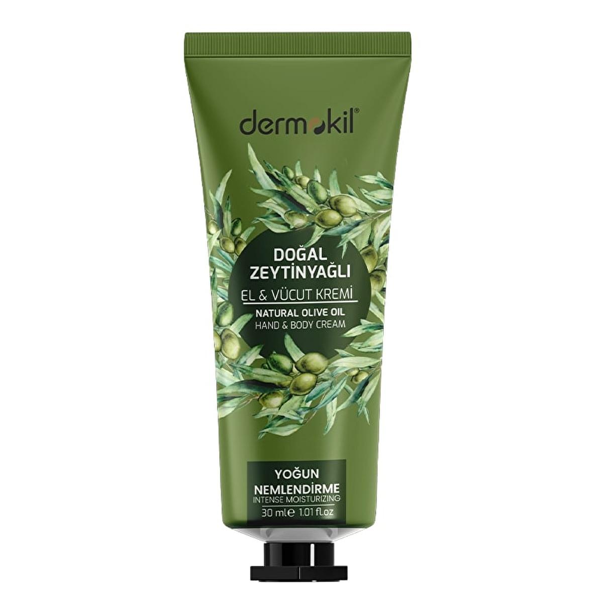 Dermokil Natural Olive Oil Hand Cream - Moisturizing, Nourishing, and Protecting Dry Hands