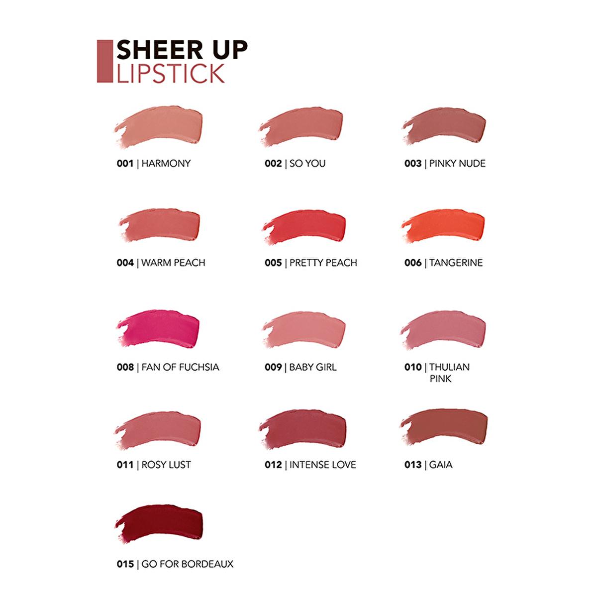 Flormar Sheer Up Enchanted Kiss: Hydrating & Natural Semi-Transparent Lipstick for Soft, Glossy Lips