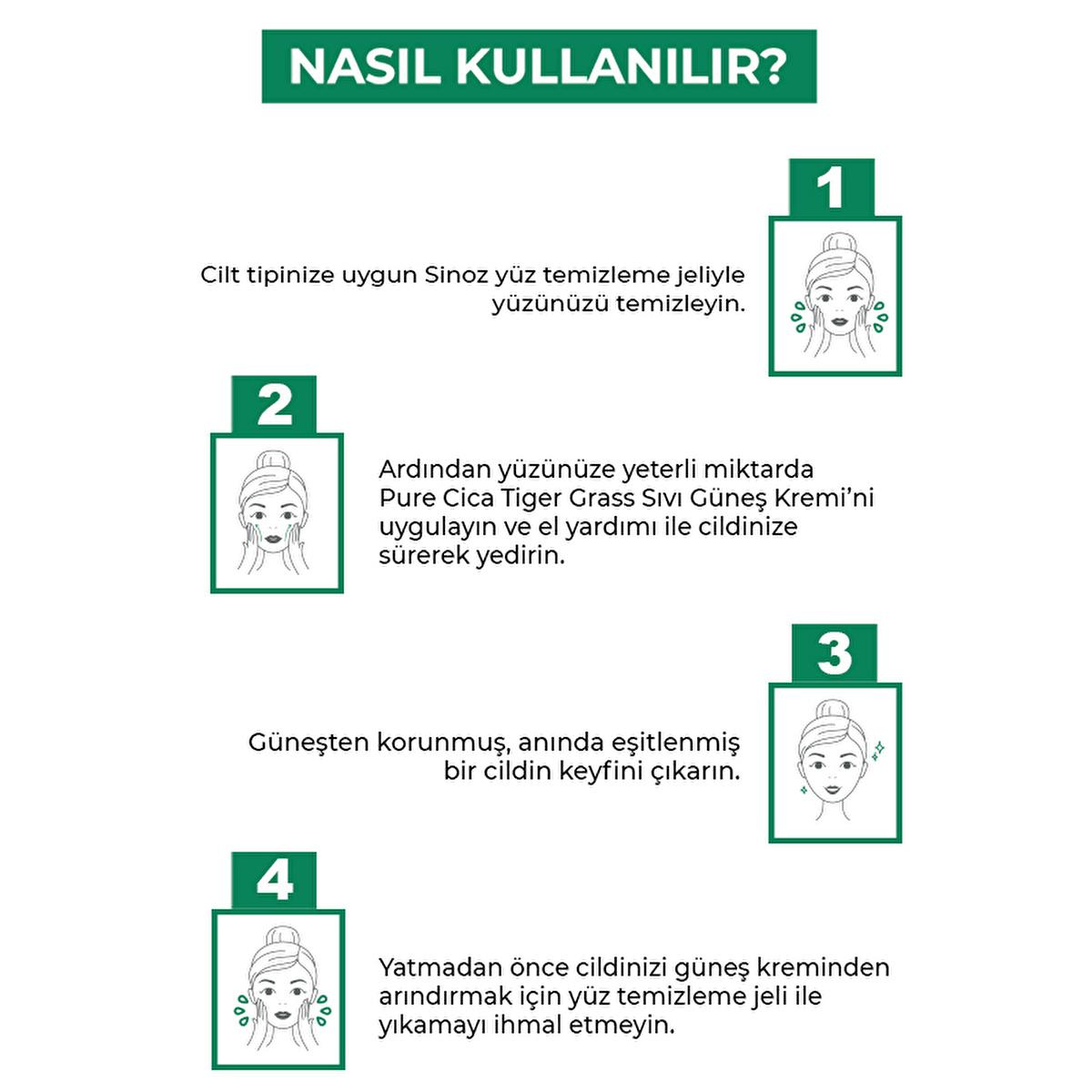 Sinoz Cica Tiger Grass Tinted Sunscreen SPF50+: Color Correcting, Redness Reducing Mineral Sunscreen with Hyaluronic Acid - Evens Skin Tone