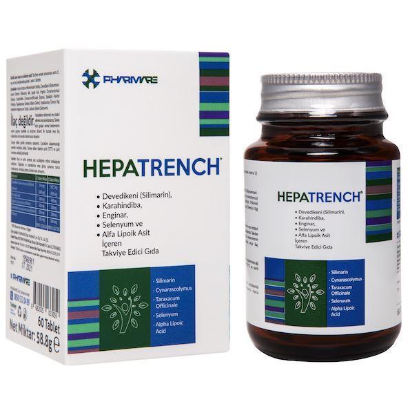 Hepatrench - Liver Support Supplement - Detox & Cleanse Tablets for Enhanced Liver Function & Health - 60 Count