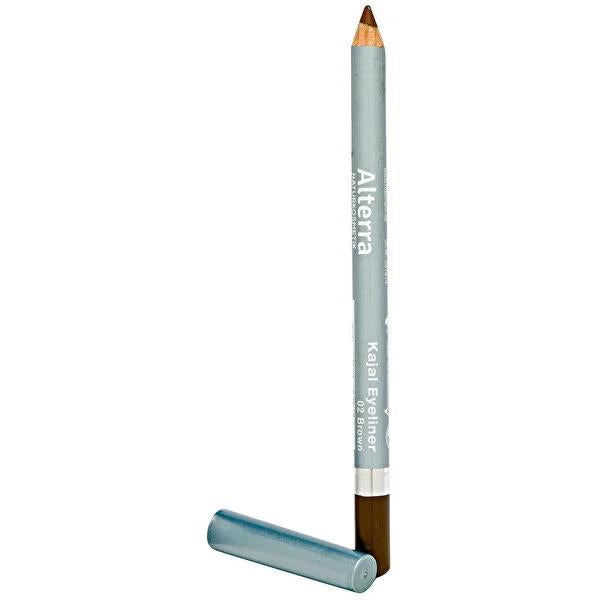 Alterra Vegan Eyeliner No:02 Kahverengi - Ophthalmologically Tested, Precise Application for Sensitive Eyes & Contact Lens Wearers