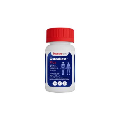 İmuneks Farma OsteoNext Plus 90 Tablets - Bone Health Dietary Supplement for Adults, Lactose, Gluten, and Sugar-Free