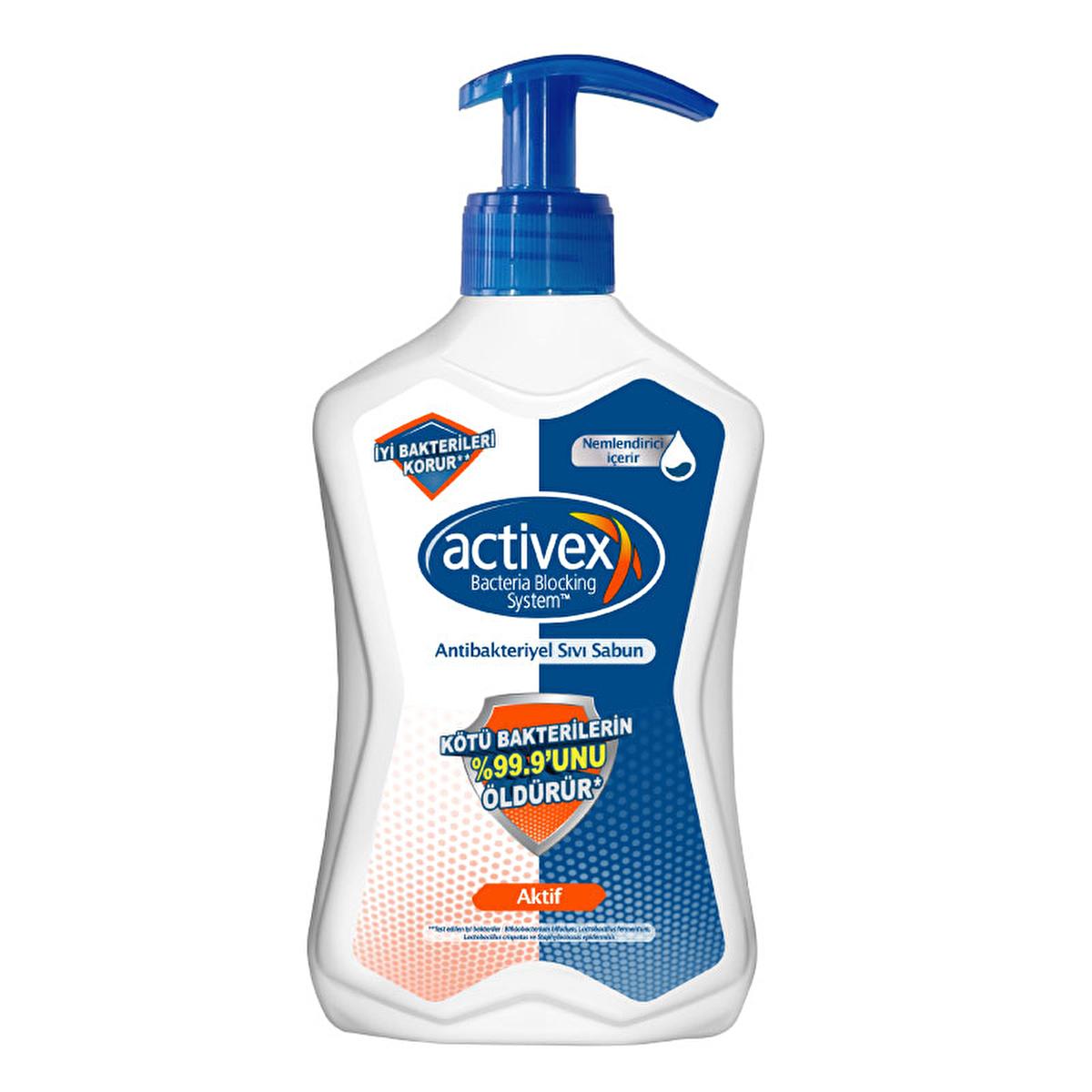 Activex Antibacterial Liquid Hand Soap: Kills 99.9% of Bacteria & Moisturizes. For Home, Office, & On-the-Go Hand Hygiene