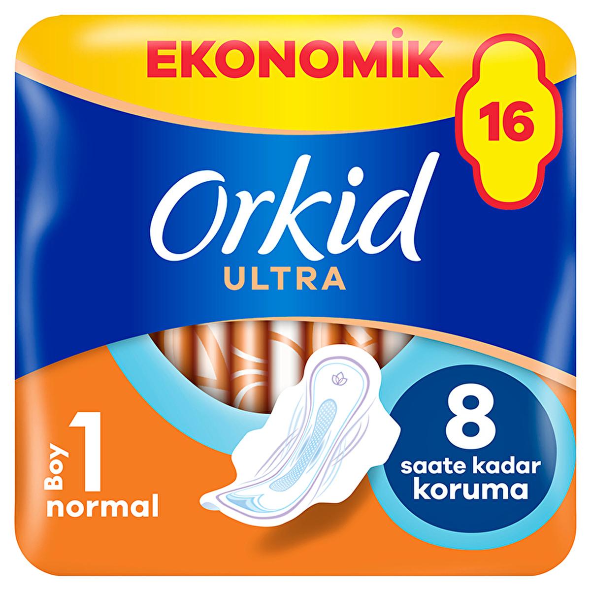Orkid Ultra Normal Feminine Hygiene Pads - 16 Count Pack for Reliable Period Protection & Discreet Comfort